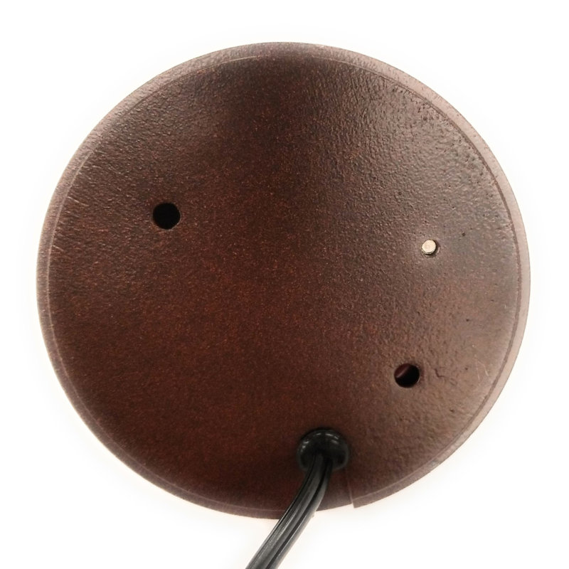 Rust Aluminum Low Voltage Outdoor Pathway Light with Frosted Glass Lens