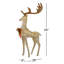 The Holiday Aisle® 55 in. Crystal Champagne Standing Buck with LED Lights