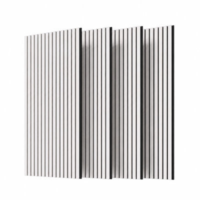 Acoustic Fluted Wood Wall Panels 4 Piece Set for Walls and Ceilings