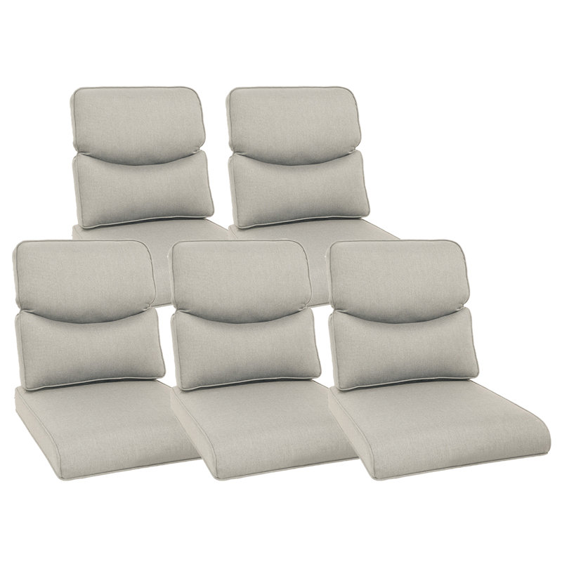 Ensemble de coussins d'extérieur Forbell pour canapés / chaises de patio Forbell, 5, Beige