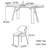 Modern and upscale rectangular dining table-358499810