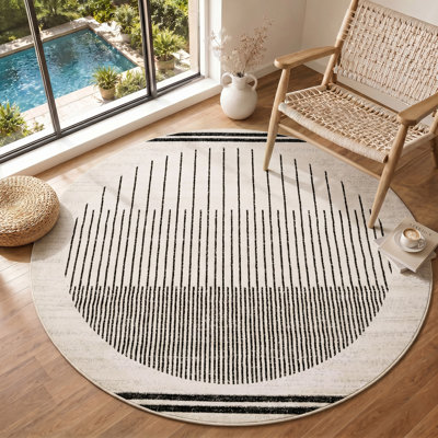 Corum Black/Off-White Rug