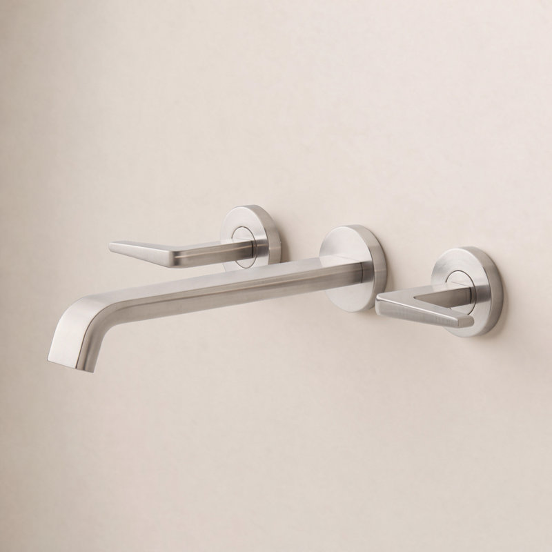 Drea Wall Mounted Tub Filler, Brushed Nickel