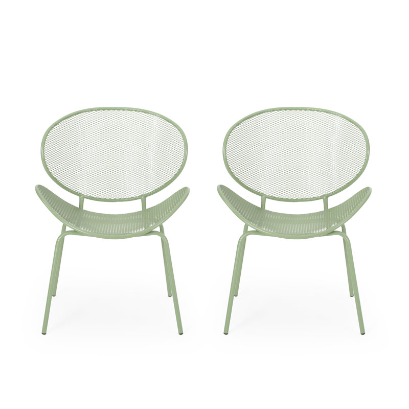 Chaise d'extérieur en fer, Vert