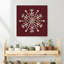 Crystal Snowflake Elegant Geometric Abstract Winter Landscape Wall Art Print by Renate Holzner - Wrapped Canvas Print-130894265