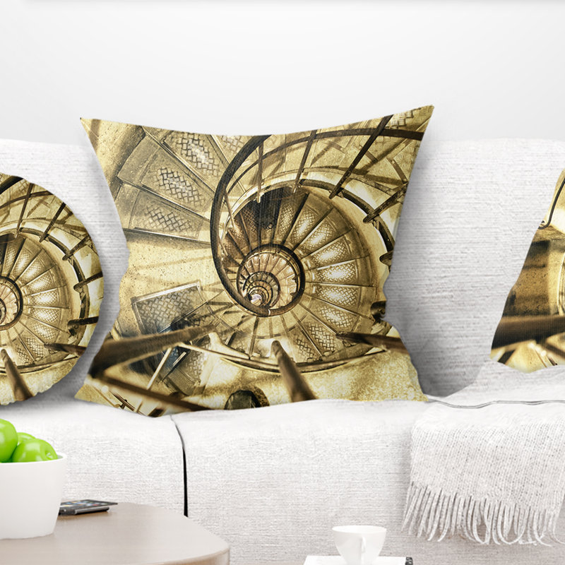  Détail architectural abstrait de Paris dans un coussin d'hiver, 16 po x 1 po, Coussin décoratif