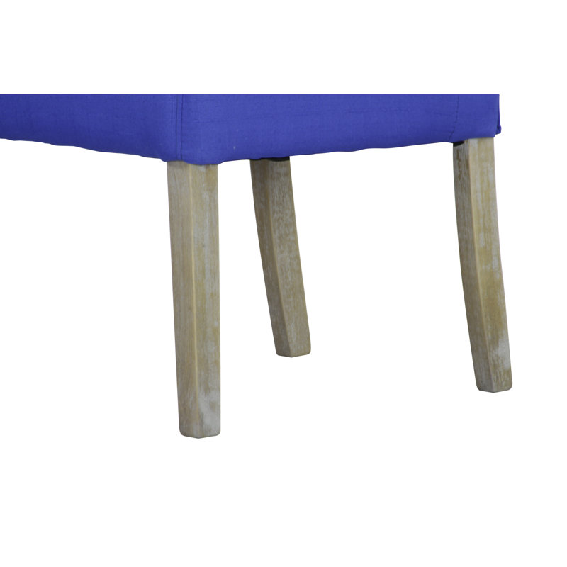 Wotring 19'' H Tufted Linen Upholstered Dining Chair