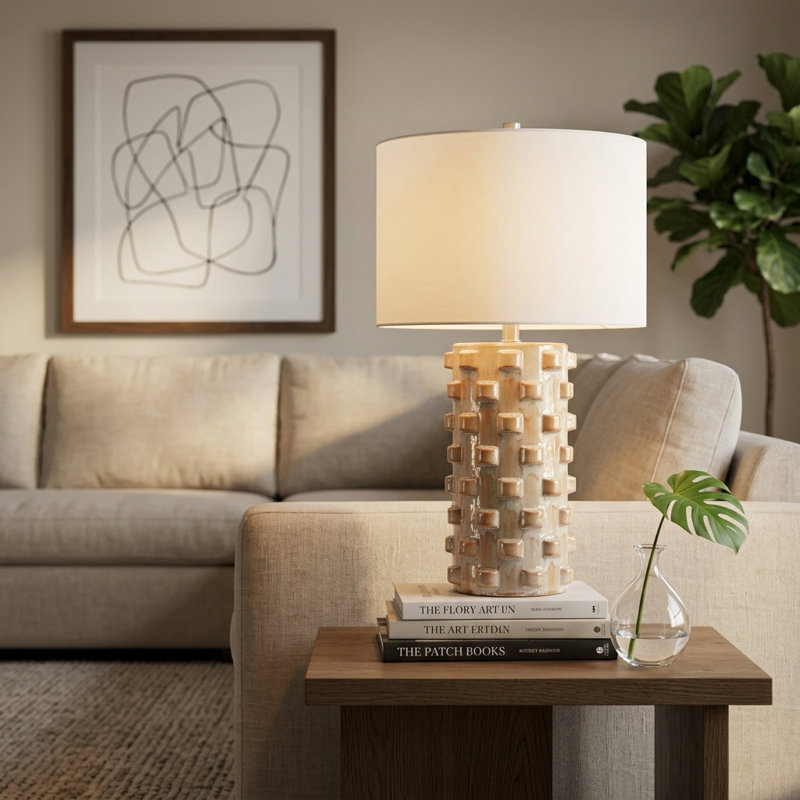 Lampe de table 27 "en céramique Josyah