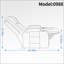 Fauteuil inclinable électrique inclinable avec massage, chaleur lombaire, USB, porte-gobelets | Noir | Métal Bois-1505229991