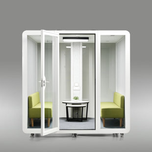Trenta White Office Sound Pod Meeting Booth - 6-8 Person