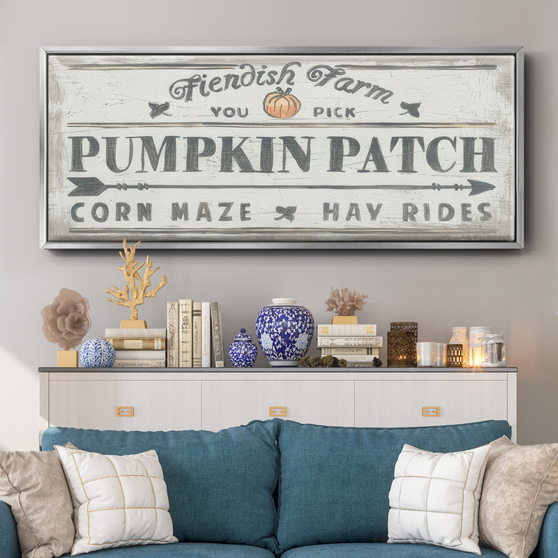 «Pumpkin Patch II», toile encadrée, H 8 po x l 20 po