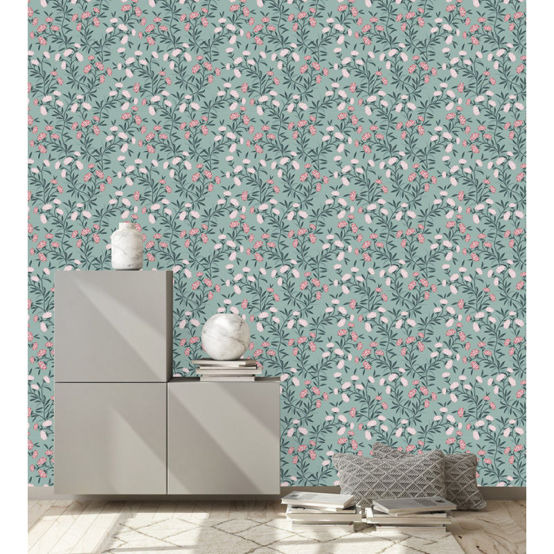 Floral Tile, 2.08' W x 10.42' L
