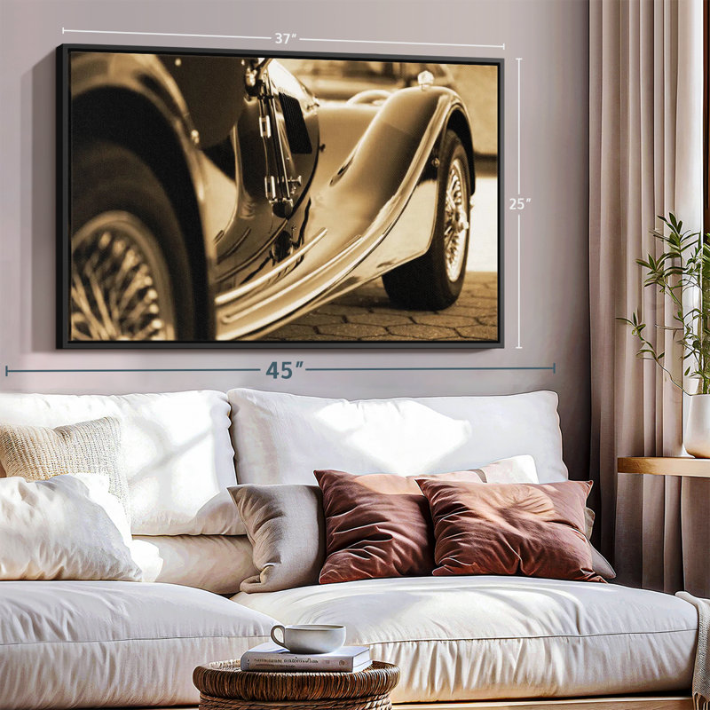Impression sur toile sépia