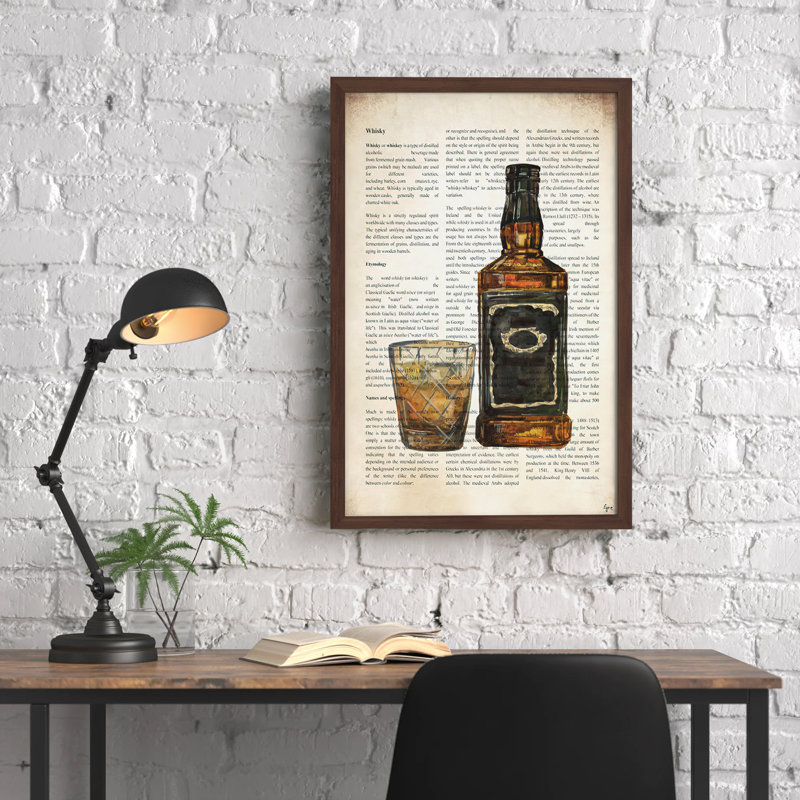 " Whisky History " by Eyre Tarney, 30" H x 20" W x 1.5" D
