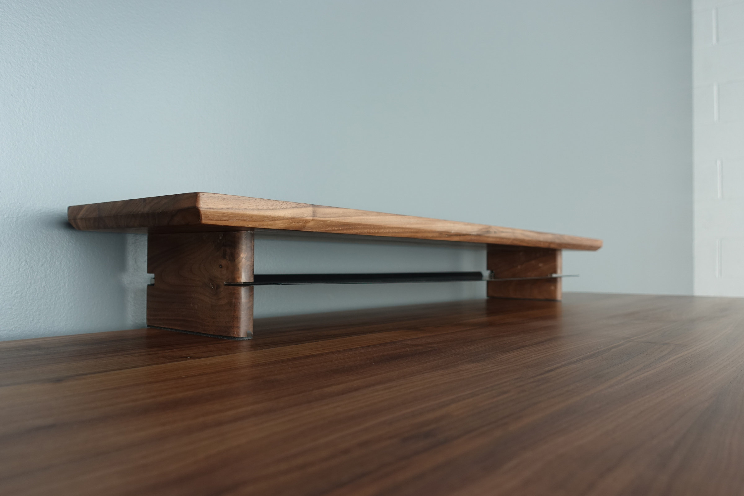 Inbox Zero Monitor Stand Riser With Keyboard Shelf Storage - Solid ...