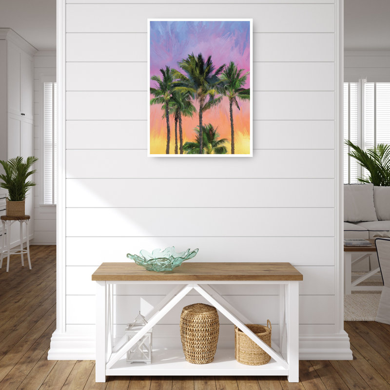 Sorbet Sunset 43" x 43" Multicolor Canvas Art Print