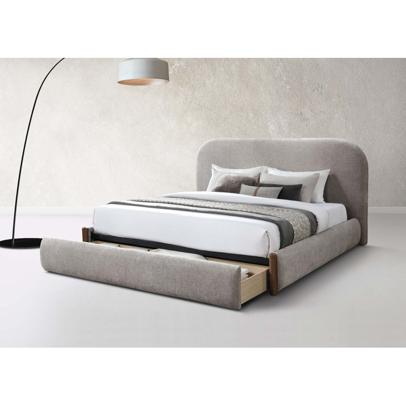 Lit en tissu Orane avec rangement