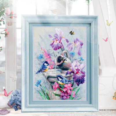  Counted Cross-Stitch Kit Garden Fountain 210-751