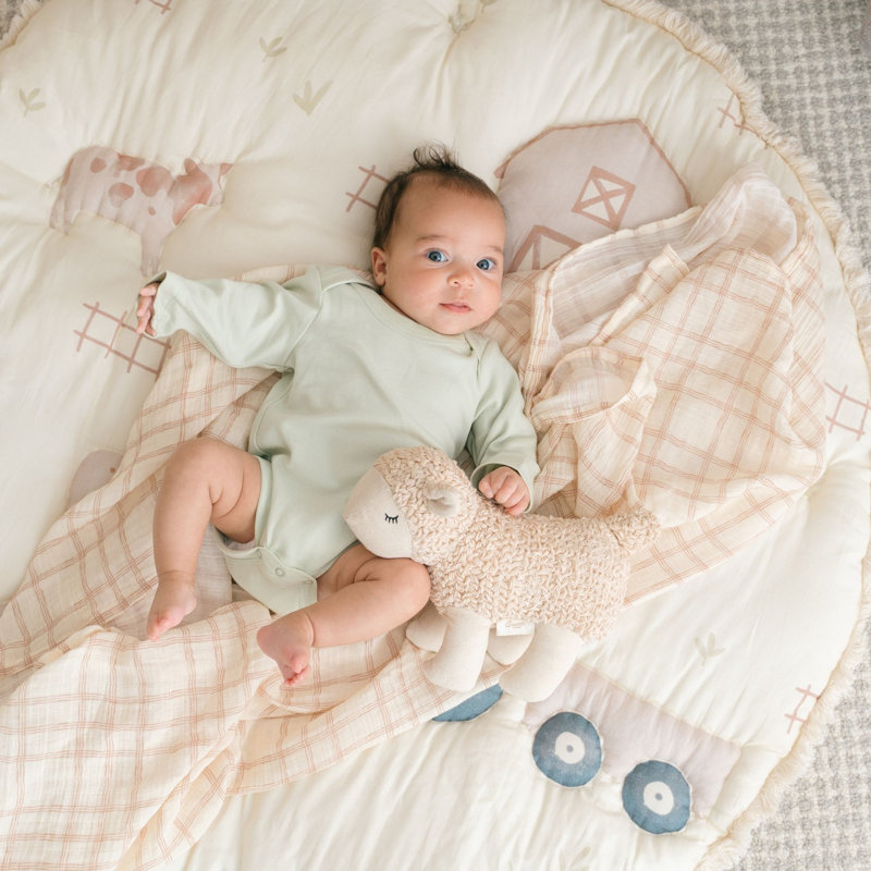 Charlie Farmhouse Quilted Baby Play Mat