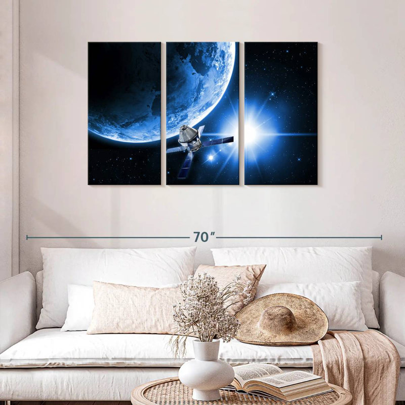 Oberle Satellite In Space, 28" H x 45" W