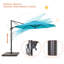 Parasol en porte-à-faux 11 pi avec base Cathleen-2020598659
