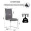 Chaises de salle à manger en faux cuir modernes avec base chromée et poignée en métal (ensemble de 2)-1474587520