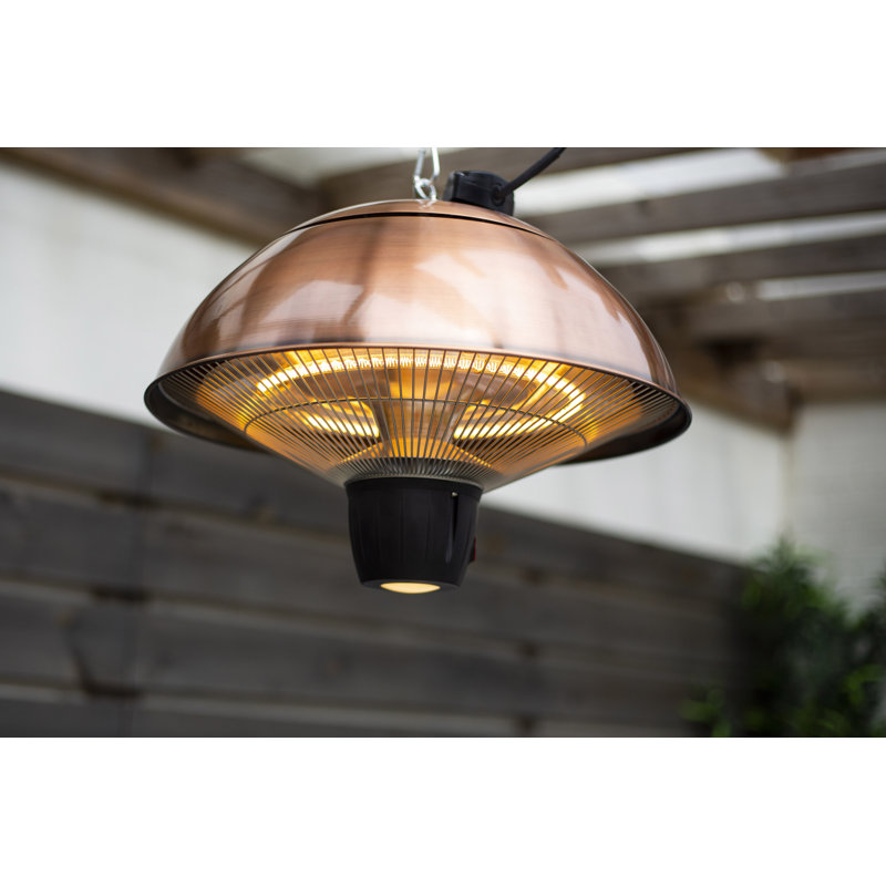 Electric Hanging Patio Heater, Copper