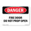 Fire Door Do Not Prop Open Plastic Sign 10" X 7"