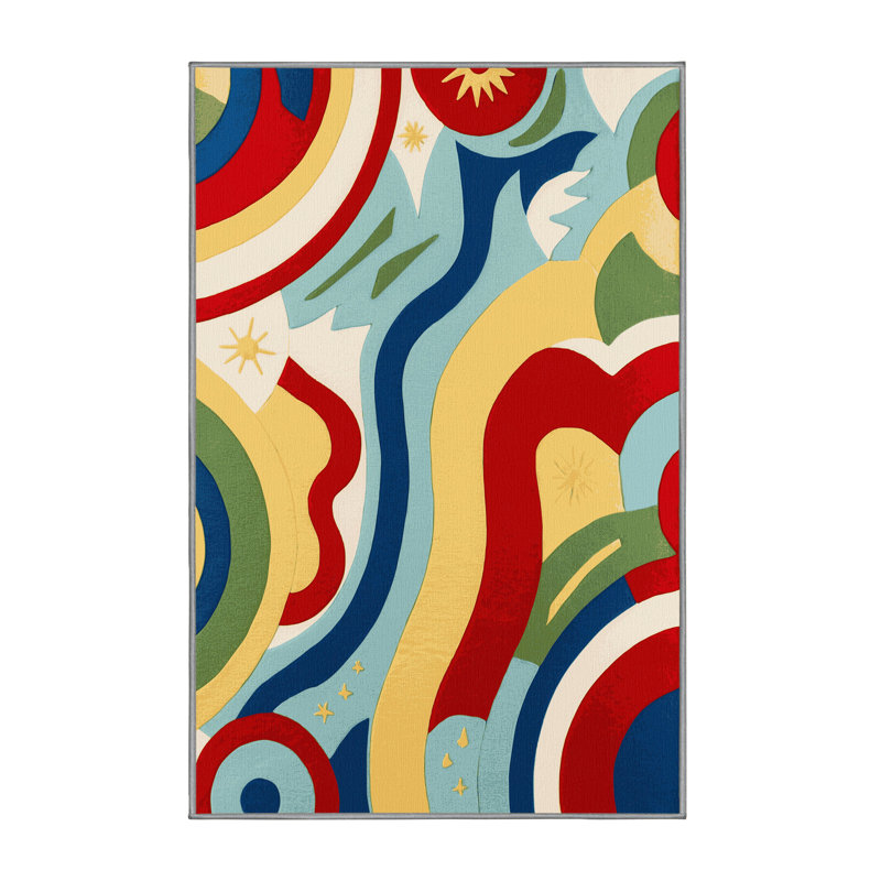 Perky Dash Rug, Rectangle 6' x 9'