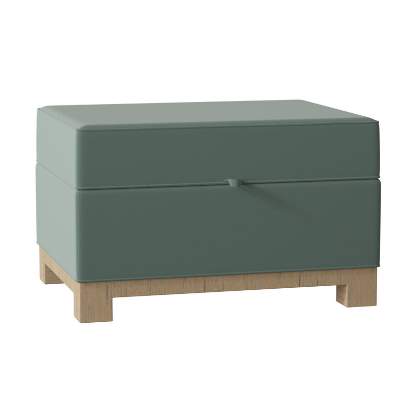 Repose-pieds rectangulaire avec rangement Brandes, Naturel, Lagon