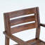 Ensemble de 2 chaises de salle à manger, fauteuil de patio en bois d'acacia, pour cour, bord de piscine, jardin-53542775