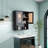 Yanetzi Bathroom Wall Cabinet with Glass Doors  Fully Assembled-784550262