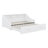 Carrol Twin to King Size Daybed Frame with Storage Bookcases, Two Drawers and Charging Design-828641278