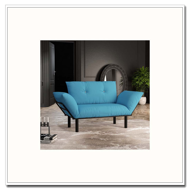 Canapé 49 po, Turquoise