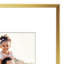 Cadre photo en aluminium avec passe-partout