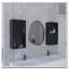 Armoire à pharmacie murale avec rangement ouvert et fermé 2 pièces Oba-669475433