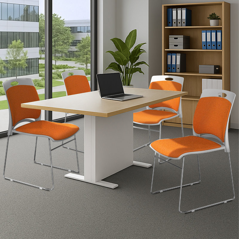 Chaise d'appoint Maklyn, Orange