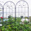 Ensemble de 2 treillis de jardin en métal 86,7 po x 19,7 po antirouille-2053073490