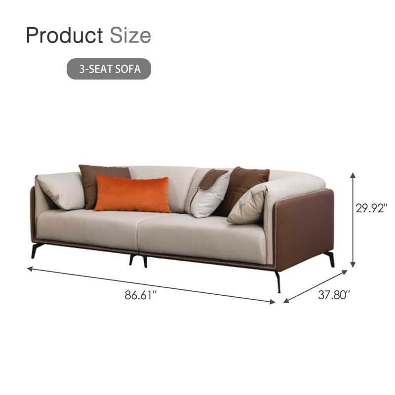 Euphemios 3 - Piece Faux Leather Living Room Set