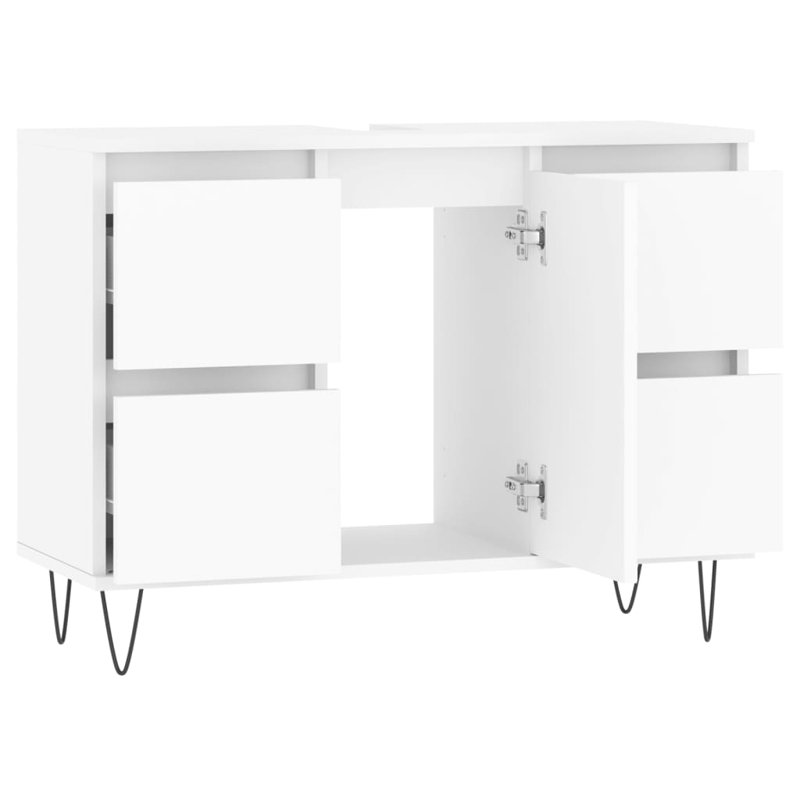 Agnon Floor Mounted Bathroom Cabinet, White