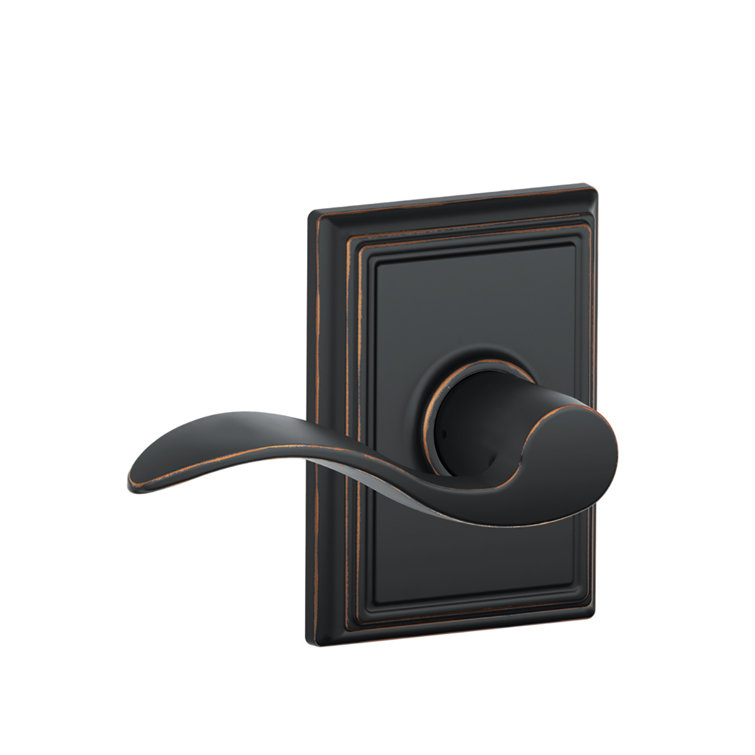 Accent Passage Door Lever with Addison Rosette