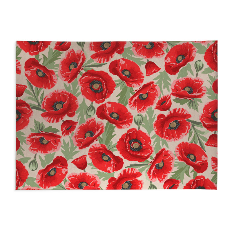 Poppie Soft Step Outdoor Area Rug, Ivory, Rectangle 10' x 8'