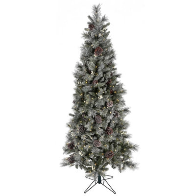 Lighted Artificial Pine Christmas Tree