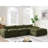 116'' Fully Compressed Sofa With High Density Foam, No Assembly Required, Legless Design Without Frame, Integrated Backrest And Seat Cushion, Free Combination, Particle Chenille-538947990