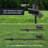 Black Aluminum Low Voltage Plug-in Integrated LED Pathway Light Pack Outdoor Weatherproof