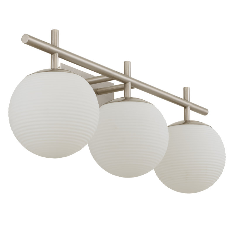 Wincanton 24-Inches 3-Light Transitional Bathroom Vanity Light, Brushed Nickel