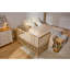 4-in-1 Vertical Slat Cot Bed with Mattress
