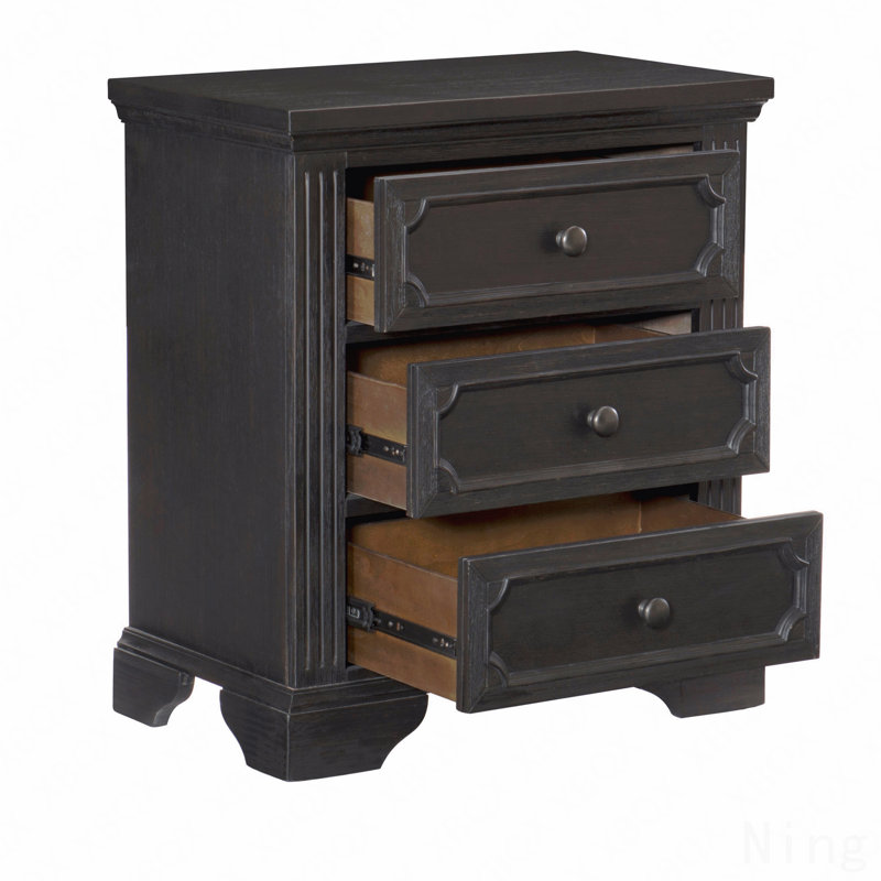 Table de chevet 3 tiroirs Traditional Design