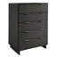 Commode 38 "en gris anthracite Granville (5 tiroirs)-972194678