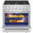 Empava 36" 5.2 Cubic Feet Slide-In Range